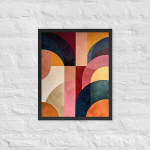 Geometric Shaped Framed Wall Art